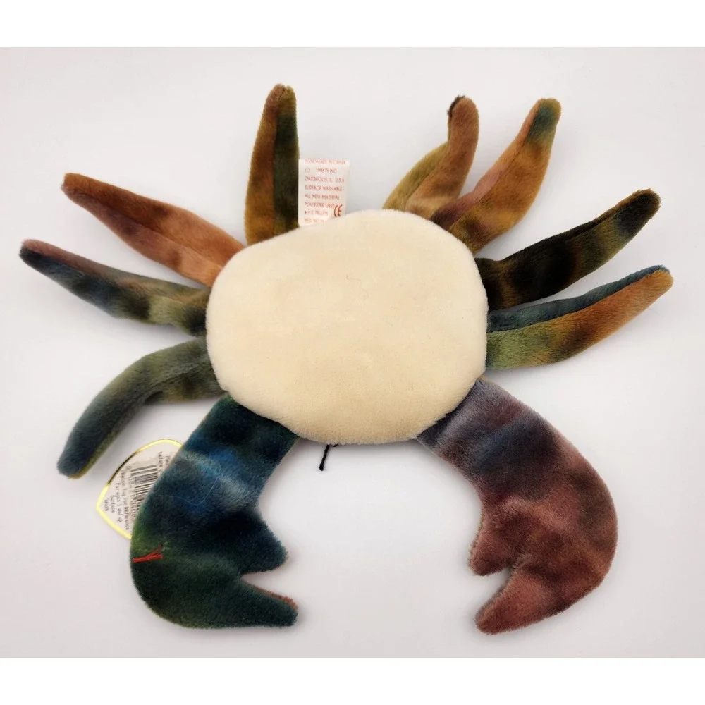 TY Beanie Baby - CLAUDE the Crab (7.5‎ inch)